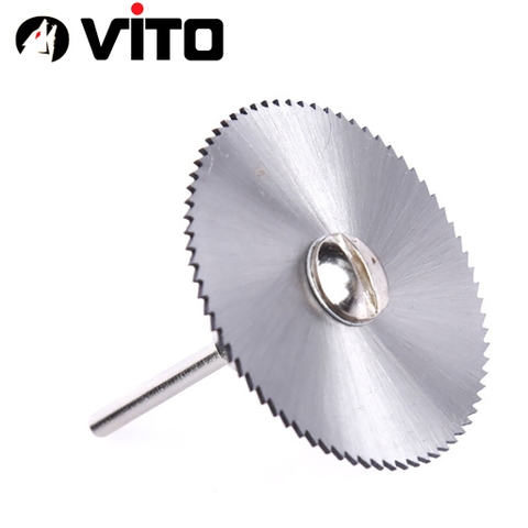 Bộ 7 Chi Tiết (Lưỡi Cắt + Trục) Đĩa Cắt Mini, Cán VITO Thép HSS Chắc Chắn