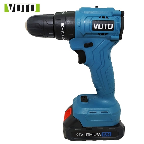 Máy Khoan VOTO 21V Động Cơ Không Chổi Than Đầu Kẹp 10mm