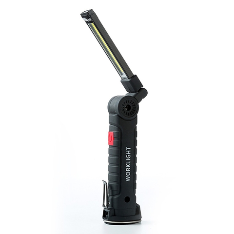 Đèn Pin WorkLight LED COB + XPE Sạc Pin Đa Năng, Đế Nam Châm