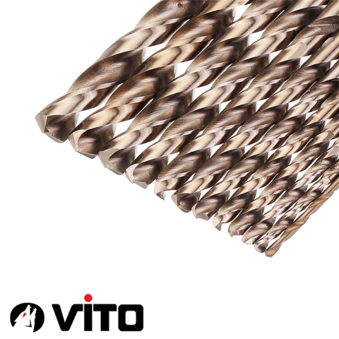 Mũi Khoan Xoắn Chân Tròn 1-5.5mm VITO Chất Liệu HSS CO M35 Chuyên Dụng Khoan Inox, Sắt, Thép