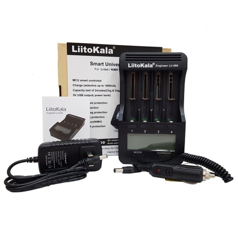 Bộ Sạc Pin Liitokala Lii-500 Test Dung Lượng, Nội Trở