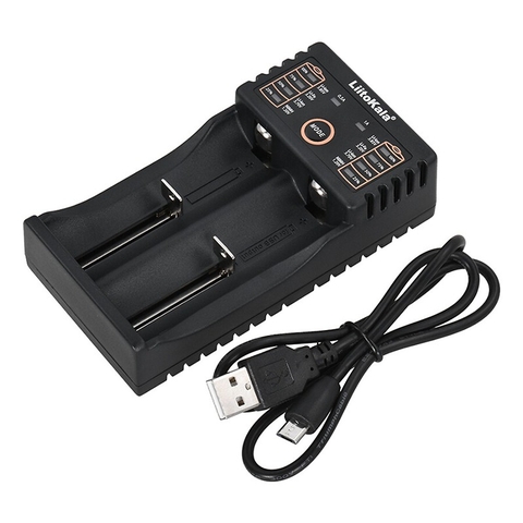 Bộ Sạc Pin Đa Năng LiitoKala Lii-202 Đầu USB Sạc Pin 1.2V/3.7V/3V/3.85V NiMH/Liion/LiFePo4