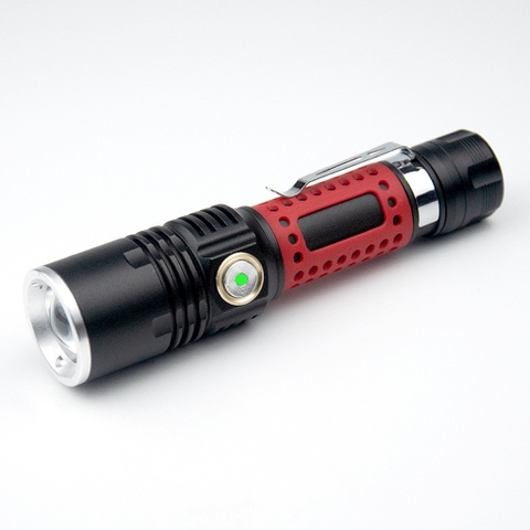 Đèn Pin Siêu Sáng Nhỏ Gọn LED P50 Dùng Pin 18650 Tích Hợp Cổng Sạc