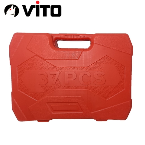 Hộp Dụng Cụ 37 Chi Tiết Cờ Lê, Khẩu Bulong VITO Thép CR-V Cao Cấp Chuyên Dụng Sửa Oto, Xe Máy