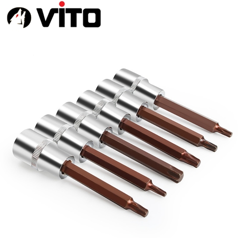 Mũi Vít Hoa Thị 6 Cạnh VITO Chân Khẩu Bulong 1/2 Gắn Máy Siết Bulong Thép CR-V