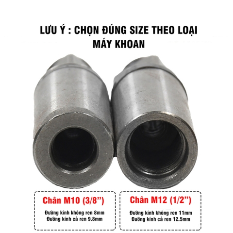 Đầu Đa Năng Ngậm Vít Lục Giác, Siết Bulong VITO Thay Thế Cho Máy Khoan Đầu Kẹp Măng Ranh