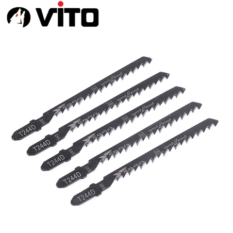 Bộ 5 Lưỡi Cưa Lọng T244D, T127D, T111C, T144D VITO Chất Liệu Thép Carbon Cưa Gỗ, Nhựa