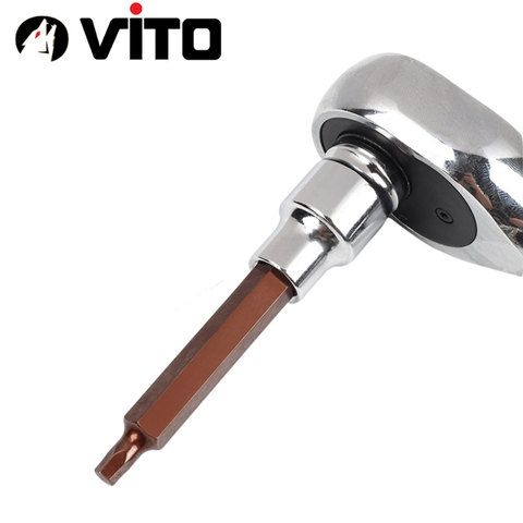 Đầu Lục Giác Thép S2 Dài 100mm VITO Chân Bulong 1/2 Inch Thép CR-V