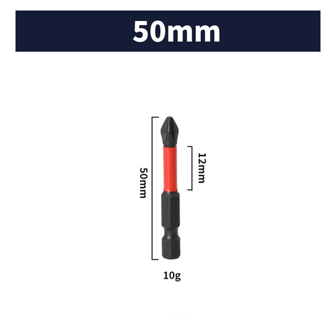 Mũi Bắn Vít Đầu PH2 Bake Chữ Thập VITO Từ Tính Cao, Chân Lục Giác Ngắn 6.35mm