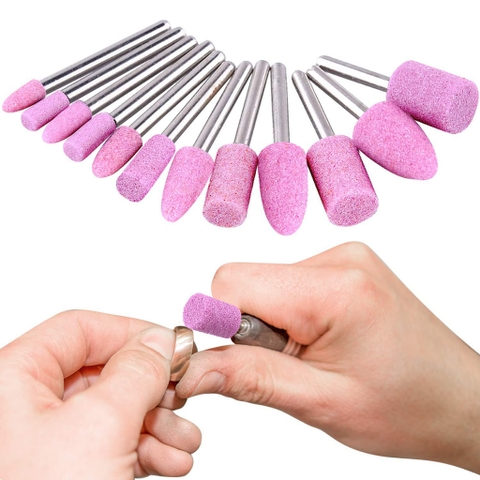 Bộ 12 Mũi Đá Mài Mini Cán 2.5mm VITO Dùng Cho Máy Mài Khuôn Đa Năng Cầm Tay