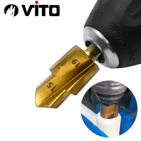 Mũi Khoan Nong Ống Nhiệt PPR 20-25-32, Mũi Khoét Ống Nhựa VITO Chân Lục Giác Gắn Máy Khoan, Máy Chuyên Vít