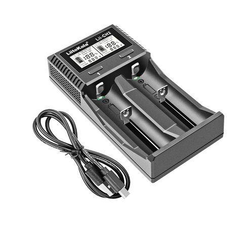 Bộ Sạc Pin LiItoKala Lii-CH2 1.5V/ 1.2V/ 3.2V Test Dung Lượng Nguồn Vào 5V 2A Type C