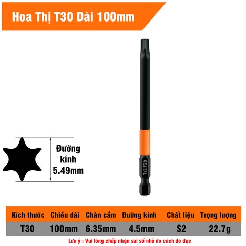 Mũi Vít Hoa Thị Chân Lục Giác Không Lỗ VITO Thép TS2 Đen Chắc Chắn
