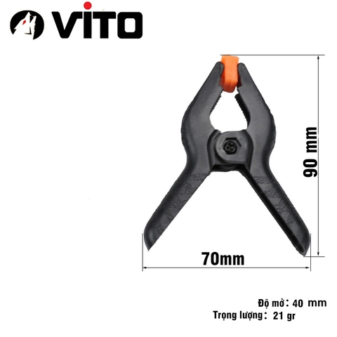 Kẹp gỗ nhanh chữ A  - Kẹp lò xo nhựa