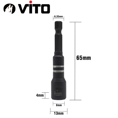 Đầu Bắn Vít Tôn Nam Châm Vĩnh Cửu Chất Liệu Thép S2 Độ Cứng Cao Chuyên Dụng  VITO