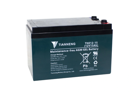 BÌNH ẮC QUY XE ĐẠP ĐIỆN TIANNENG TNE12-15 12V 15AH (bộ 4 bình)