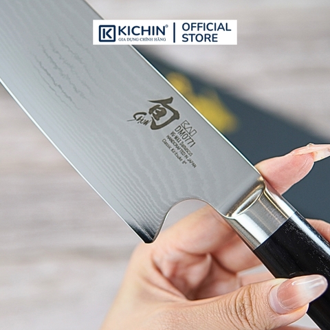 Dao thái thịt cá cao cấp KAI Nhật Bản - Shun Classic Kiritsuke thép VG-Max Damascus 69 lớp DM0771 (200mm)