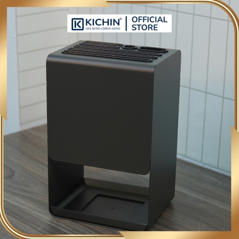 Hộp cắm dao để bàn 5 rãnh thép chống gỉ cao cấp - HC01 (12x15x23cm)