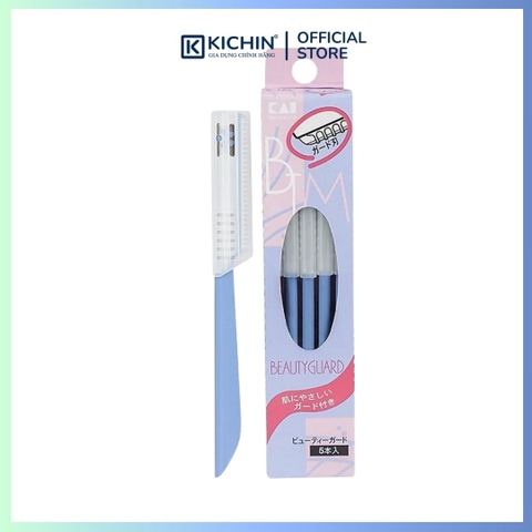 Dao cạo lông mày cao cấp Nhật Disposable BTMG-5F bộ 5 chiếc (màu xanh)