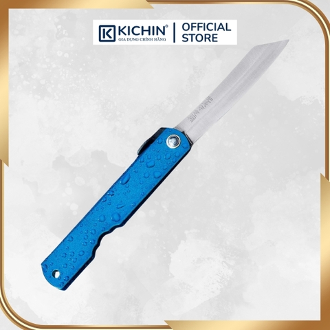 Dao Gấp Higonokami Aogami Steel Clad Mizushibuki Blue