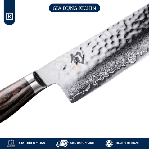 Dao bếp Nhật cao cấp Shun Premier Nakiri - Dao thái rau củ thép Damascuss 69 lớp TDM0742 (140mm)