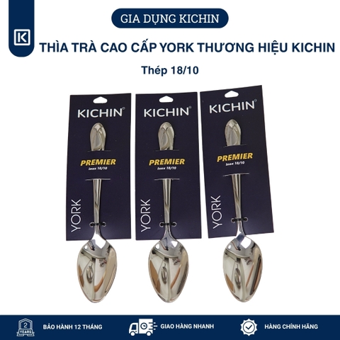 Thìa trà cao cấp thép 18/10 dòng York thương hiệu Kichin