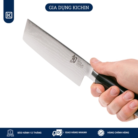 Dao bếp Nhật cao cấp Shun Classic Nakiri - Dao thái rau củ thép Damascuss 69 lớp DM0728 (160mm)