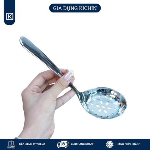Muôi( muỗng) thủng ăn lẩu chất liệu Inox 304 Cao Cấp Kichin