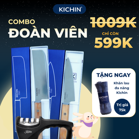 [COMBO ĐOÀN VIÊN] Bộ 2 dao Kichin Origin + Mài dao Kichin MK01