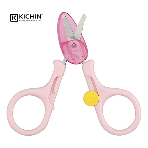 Kéo cắt móng tay cao cấp Nhật trẻ em KAI KF0113 (màu hồng)
