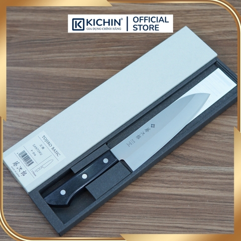 Dao bếp Nhật cao cấp TOJIRO BASIC Santoku thép VG10 - Dao thái đa năng 170mm F-316