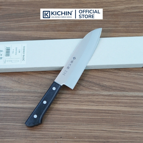 Dao bếp Nhật cao cấp TOJIRO BASIC Santoku thép VG10 - Dao thái đa năng 170mm F-316