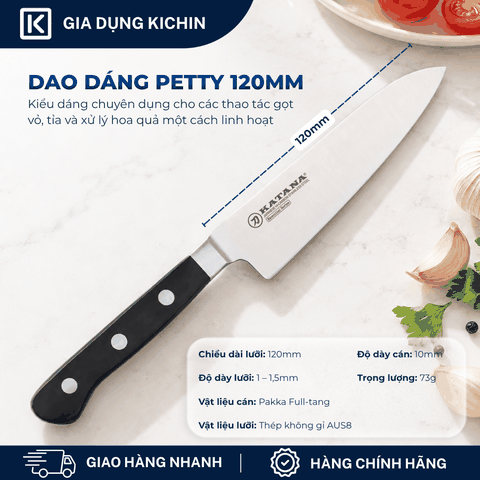 Dao bếp gọt hoa quả KATANA Essential Petty - KATA204 (120mm)