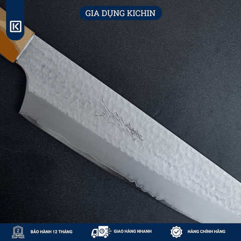 Dao Bếp Đa Năng Yamawaki Yoshihiro Thép VG5 Kiritsuke 195mm