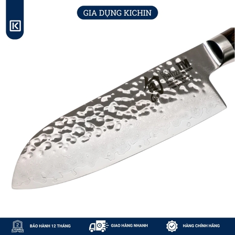 Dao bếp Nhật cao cấp Shun Premier Santoku - Dao thái đa năng thép Damascus TDM0702 (178mm)