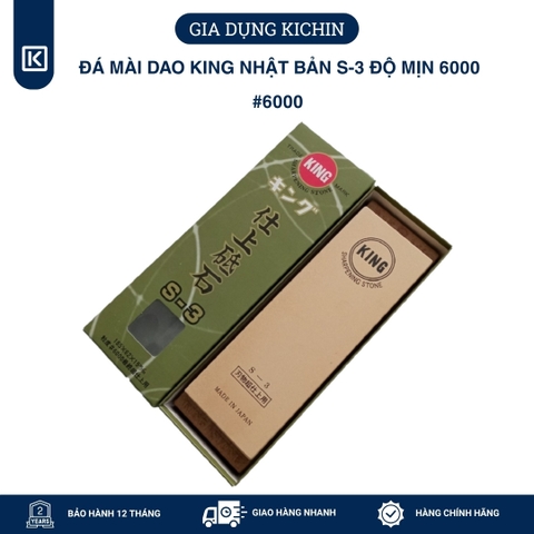 Đá Mài dao KING Nhật Bản S-3 độ mịn  #6000