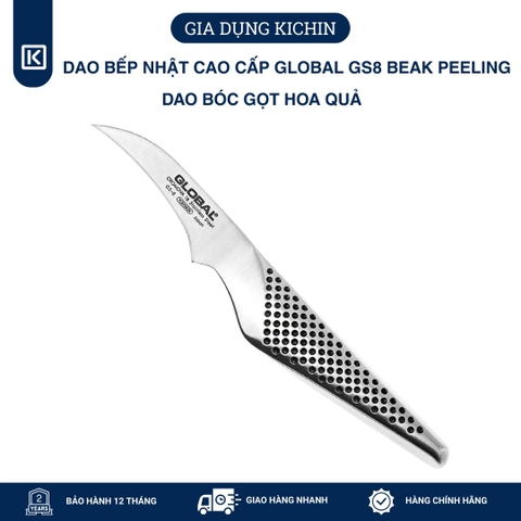 Dao bếp Nhật cao cấp Global GS8 Beak Peeling - Dao bóc gọt hoa quả (70mm)
