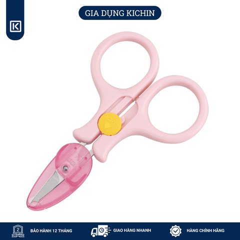 Kéo cắt móng tay cao cấp Nhật trẻ em KAI KF0113 (màu hồng)