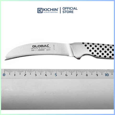 Dao bếp Nhật cao cấp Global GSF17 Peeling Knife, Curved - Dao bóc gọt hoa quả (60mm)