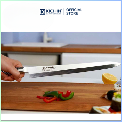 Dao bếp Nhật cao cấp Global G14R Sashimi - Dao Sashimi tay phải (300mm)