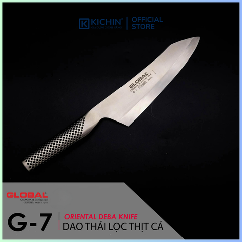 Dao bếp Nhật cao cấp Global G7R Oriental Deba - Dao thái lọc thịt cá (180mm)
