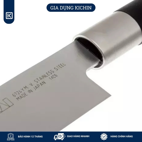 Dao Bếp thái Sashimi Nhật Bản cao cấp KAI Wasabi Black Yanagiba - 6724Y (240mm)