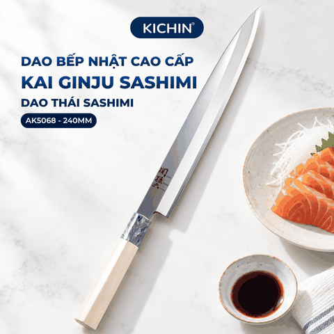 Dao bếp Nhật cao cấp KAI Ginju Sashimi - Dao Sashimi AK5068 (240mm)