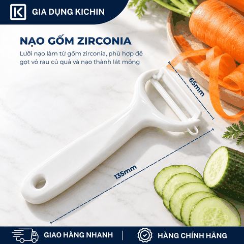 Dụng cụ nạo cao cấp Nhật lưỡi sứ ''KHS'' KAI DH7170