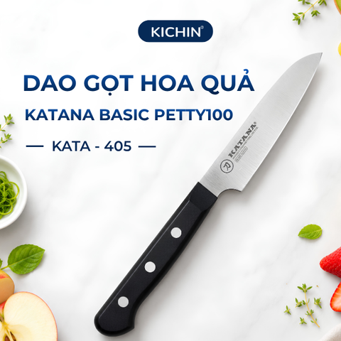 Dao bếp cao cấp KATANA Basic Petty - Dao gọt hoa quả KATA405 (100mm)