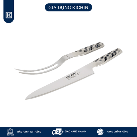 Bộ dao bếp Nhật cao cấp Global Carving Set Bộ dao thái và xiên thịt G313