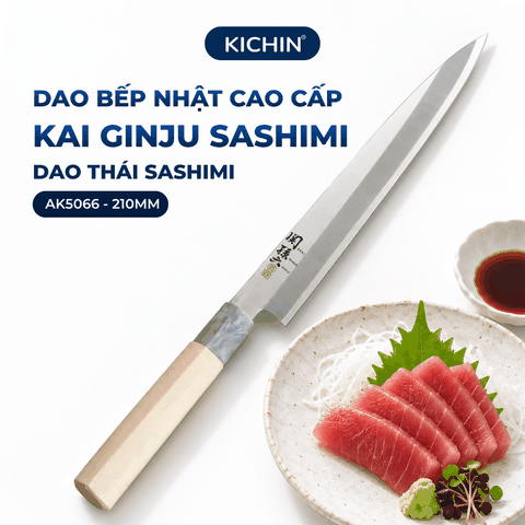 Dao bếp Nhật cao cấp KAI Ginju Sashimi - Dao Sashimi AK5066 (210mm)
