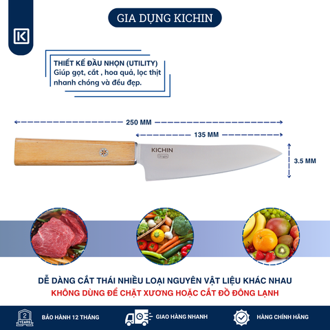 Dao bếp cao cấp thương hiệu KICHIN Origin Ultility- Dao gọt hoa quả KCD-101