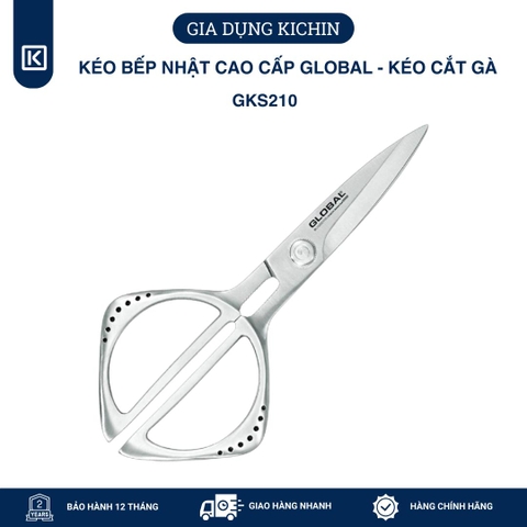 Kéo bếp Nhật cao cấp Global - Kéo cắt gà GKS210