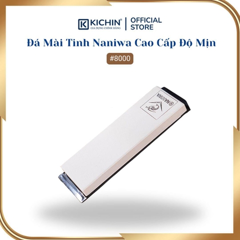 Đá mài dao tinh Naniwa độ mịn #8000 (có đế) (185x65x15) NKP8000C